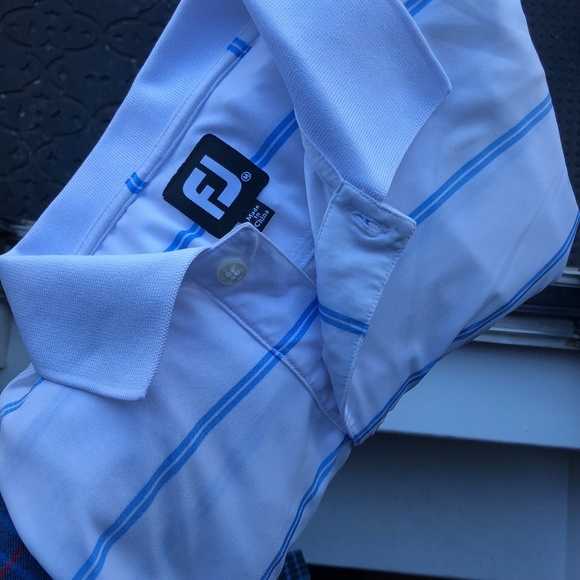 Foot Joy Men's Athletic Fit Lisle Golf Polo - M - Picture 3 of 3